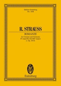 Strauss: Romanze Eb major o. Opus AV. 61 (Study Score) published by Eulenburg